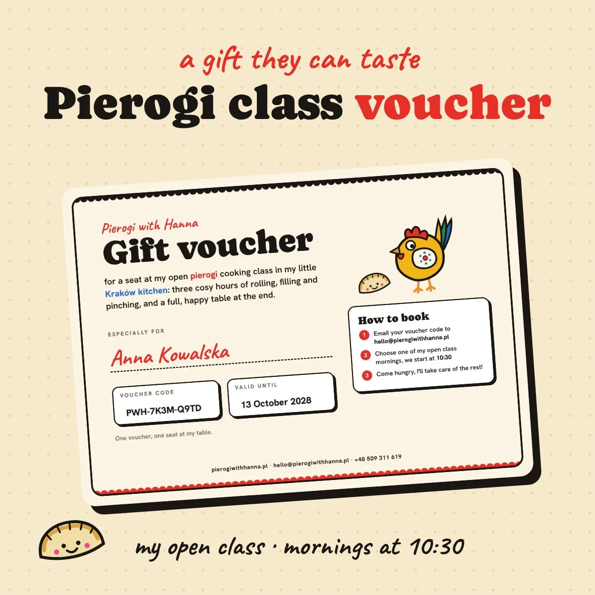 Cooking Class Voucher